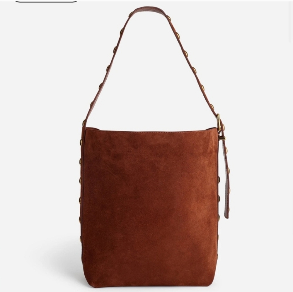 Madewell Essential Bucket Tote Suede - Picture 2 of 11